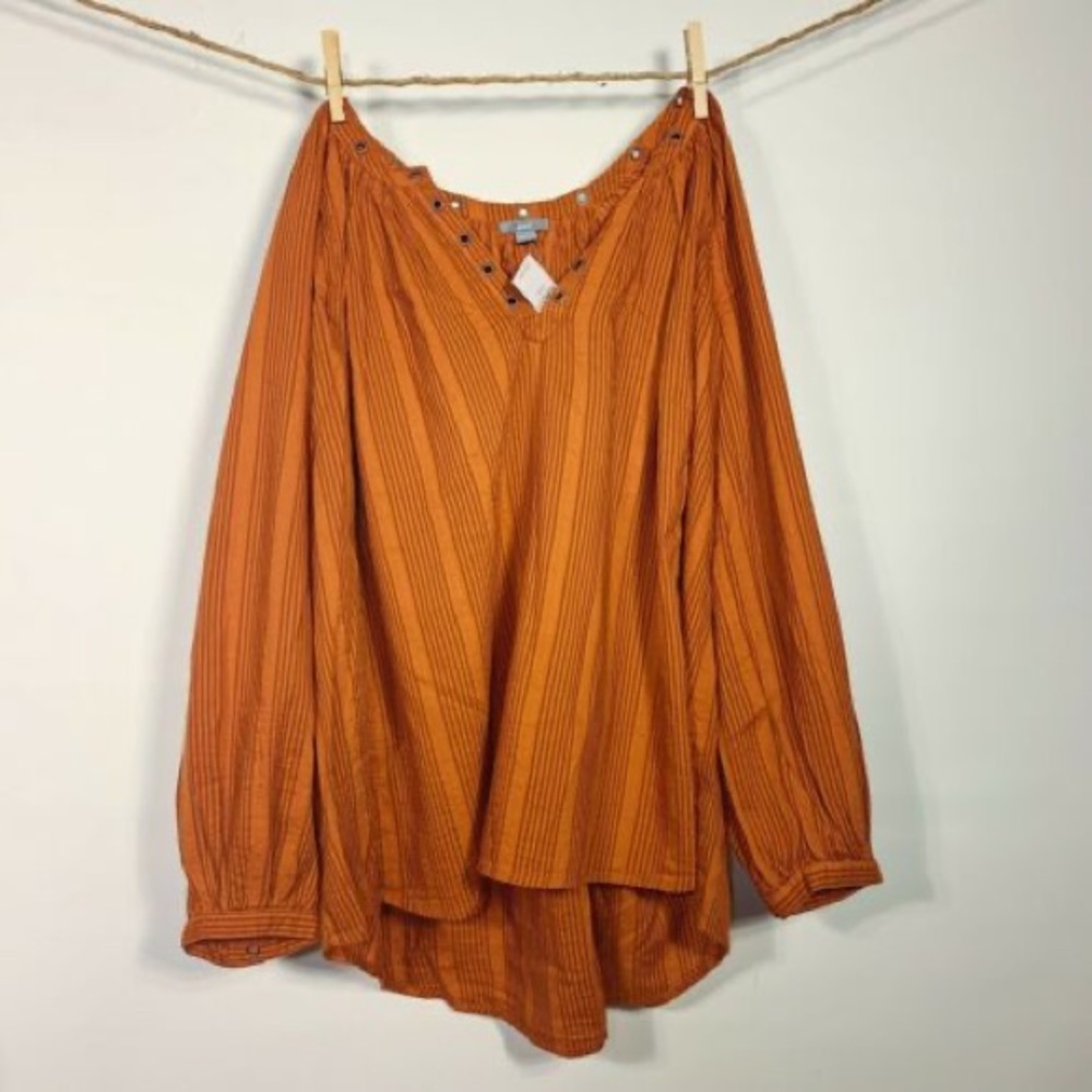 Aerie Burnt Orange Striped Tunic